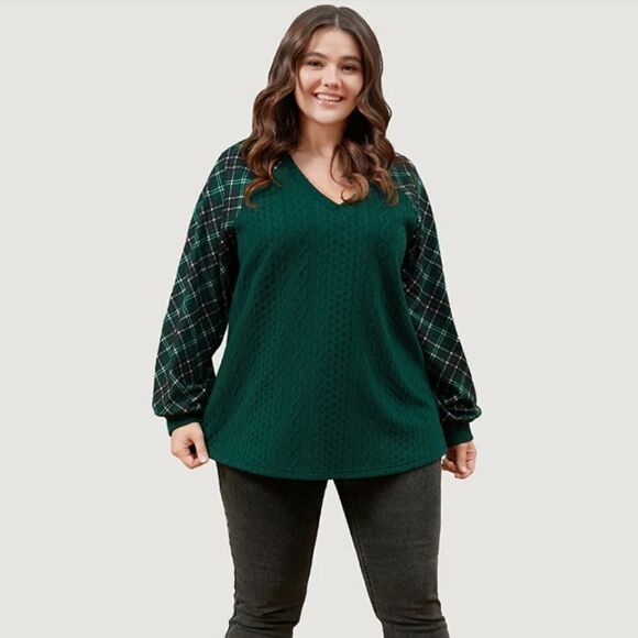NWT BloomChic waffle knit top 14 / XL - Picture 1 of 9
